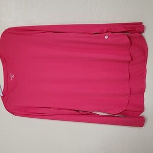 Gradual Hot Pink Long Sleeve Women's Top